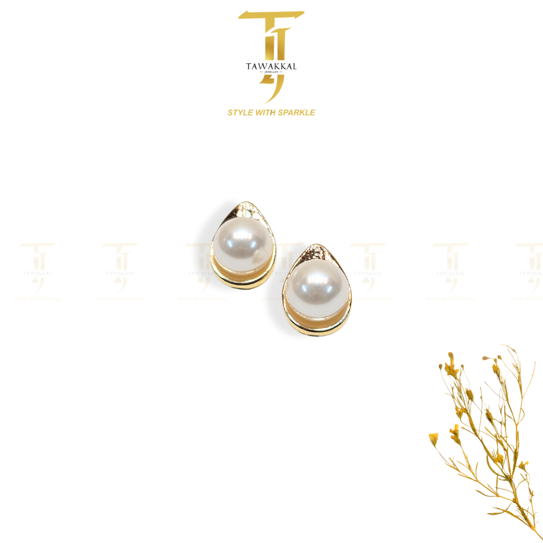 Faux Pearl Studs - Tawakkal Jewellers