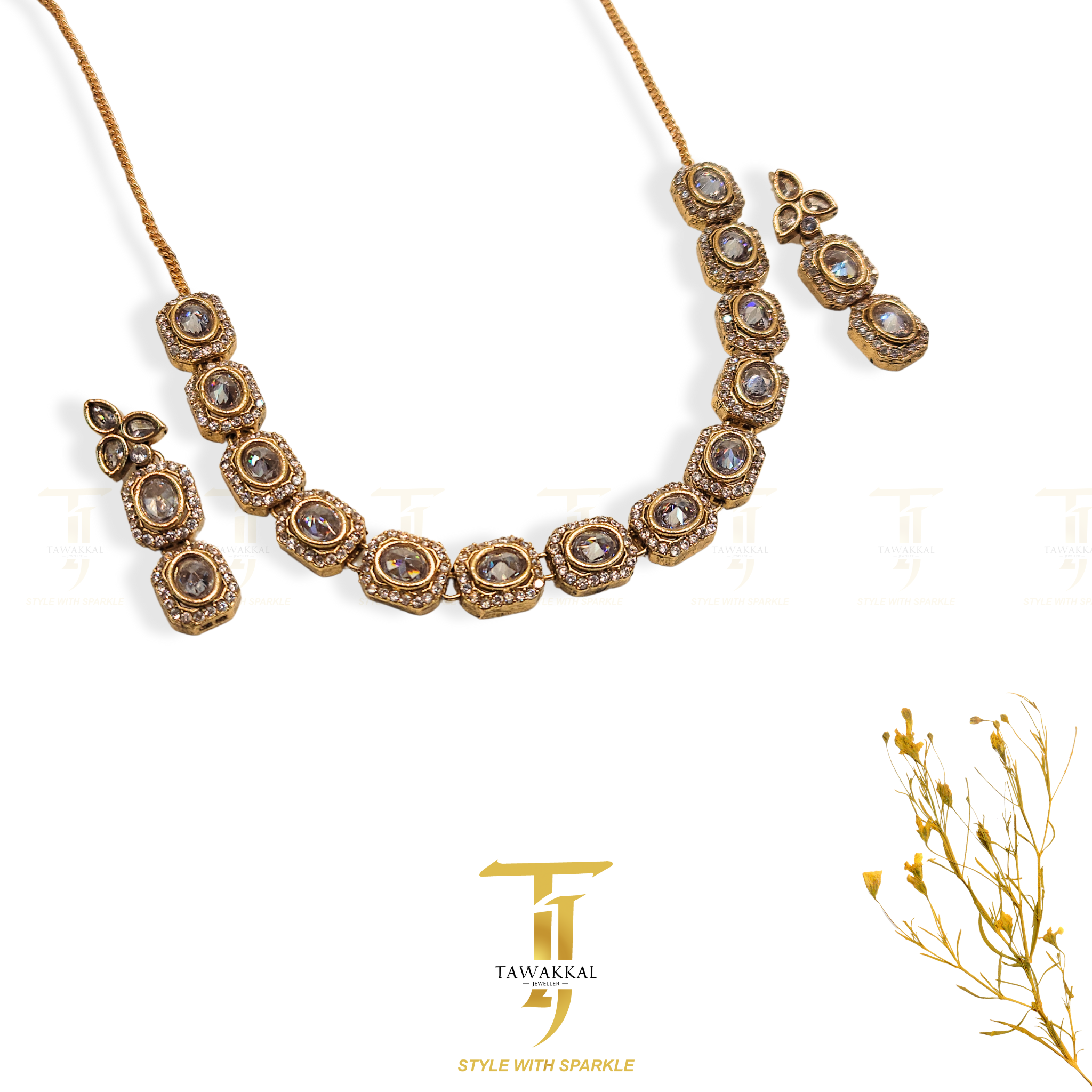 Brazilian Zircon Necklace - Tawakkal Jewellers