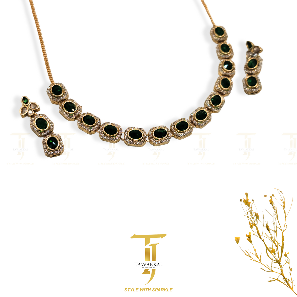 Brazilian Zircon Necklace - Tawakkal Jewellers