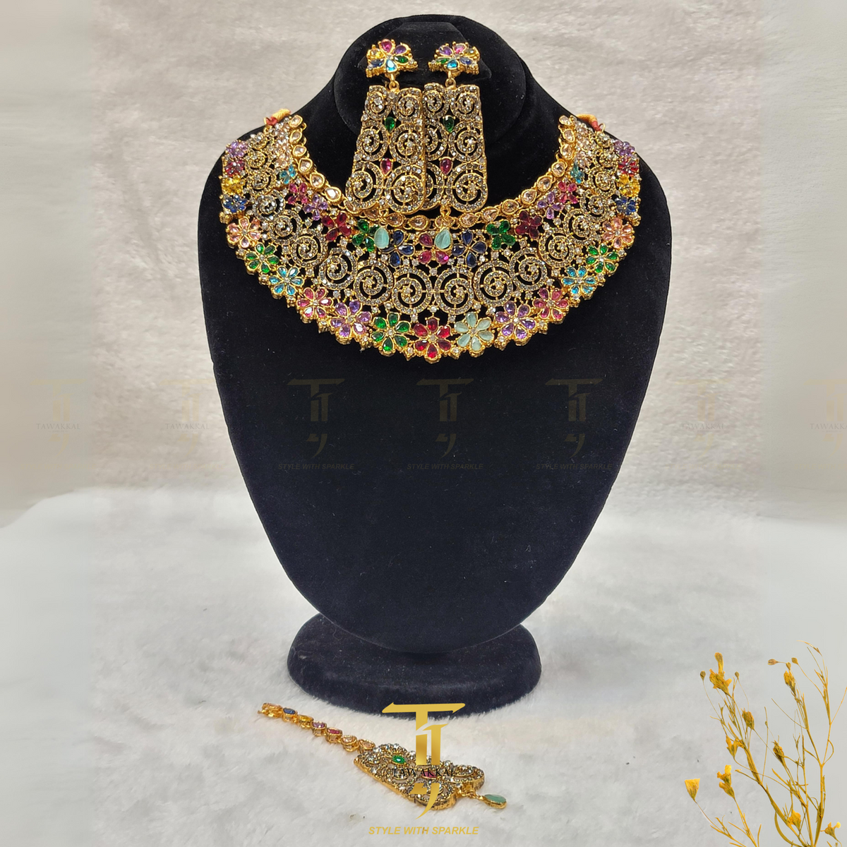 Divine Dazzle Multicolor Bridal Set